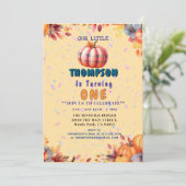 Invitation Personnalisable " Baby 1 st Birthday Party " (Debout devant)