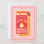 Invitation Personnalisable Bachelorette Party "Found Her Matc (Devant)