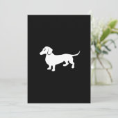 Invitation Personnalisable Dachshund simple (Debout devant)