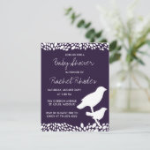 Invitation personnalisable de baby shower de fleur (Debout devant)