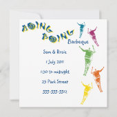 invitation personnalisable de barbecue de (Dos)