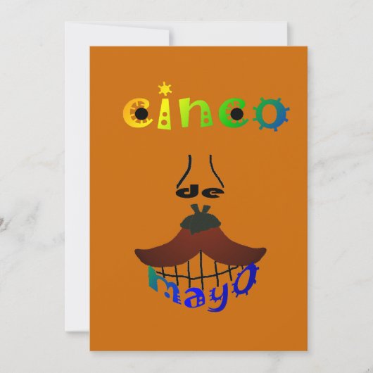 Invitation Personnalisable de Cinco De Mayo (Devant)