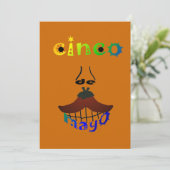 Invitation Personnalisable de Cinco De Mayo (Debout devant)