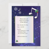 Invitation personnalisable de considérant d'hiver (Dos)