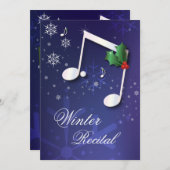 Invitation personnalisable de considérant d'hiver (Devant / Derrière)