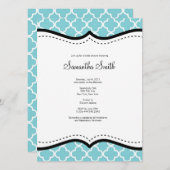 Invitation personnalisable de Fête de la mariée (Devant / Derrière)