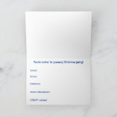Invitation personnalisable de fête de Noël (Intérieur)