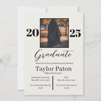Invitation personnalisable de la Partie de graduat