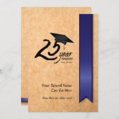 Invitation personnalisable de la Réunion de classe (Devant / Derrière)