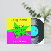 Invitation personnalisable de partie de disque (Debout devant)