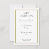 Invitation personnalisable de partie de programme (Dos)