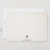 Invitation personnalisable de style Zoo vintage (Dos)
