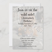 invitation personnalisable du tigre (Dos)
