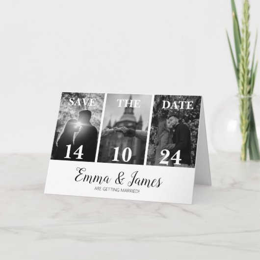 Invitation Personnalisable enregistrer la date (Devant)