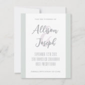 Invitation Personnalisable Enregistrer le Modèle d'annonce de (Dos)