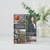 Invitation Personnalisable Graduate photo collage classe de c (Debout devant)