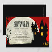 Invitation Personnalisable Halloween Costume Party (Devant / Derrière)