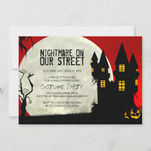 Invitation Personnalisable Halloween Costume Party
