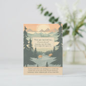 Invitation personnalisable Montagnes et Pinetree (Debout devant)