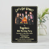 Invitation Personnalisable Obtenons un Anniversaire de enfant (Debout devant)