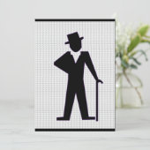 Invitation personnalisable pour enterrement de vie (Debout devant)