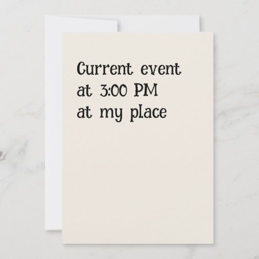 Invitation personnalisable pour la fête d'Hallowee (Dos)