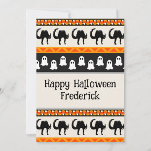 Invitation personnalisable pour la fête d'Hallowee