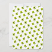 Invitation personnalisable pour la Saint-Patrick (Dos)