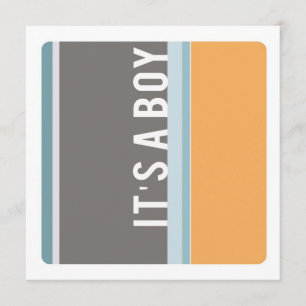 Invitation personnalisable pour une baby shower mo