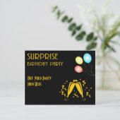 Invitation personnalisable pour une fête d'anniver (Debout devant)