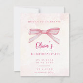 Invitation personnalisable pour une fête d'anniver (Devant)