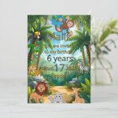 Invitation personnalisable pour une fête dans la j (Debout devant)