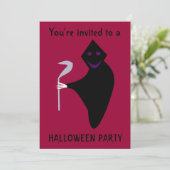 Invitation personnalisable pour une soirée Hallowe (Debout devant)