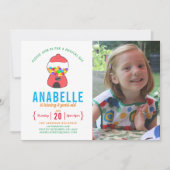 Invitation Personnalisable Rainbow Gum Photo Anniversaire Inv (Devant)