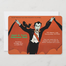 Invitation Personnalisable Retro Dracula