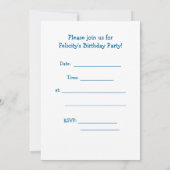 Invitation Personnalisable - Sirènes (Dos)