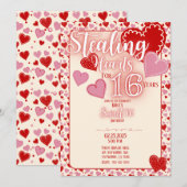 Invitation Personnalisable Sweet 16 Anniversaire Fête Invitat (Devant / Derrière)