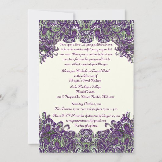 Invitation personnalisation (Devant)