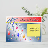 Invitation Personnalisation de la fête d'anniversaire (Debout devant)