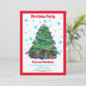 Invitation Personnalisation de l'arbre de Noël ukrainien amér (Debout devant)