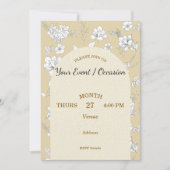 Invitation Personnalisation de mariage d'anniversaire de vaca (Devant)