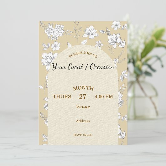 Invitation Personnalisation de mariage d'anniversaire de vaca
