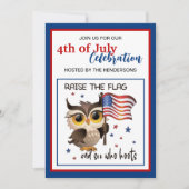 Invitation Personnalisation du drapeau levé (Devant)