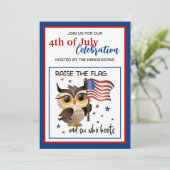 Invitation Personnalisation du lever de drapeau (Debout devant)