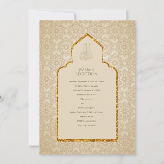 Invitation Personnalisé (Dos)