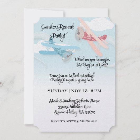 Invitation personnalisé (Devant)