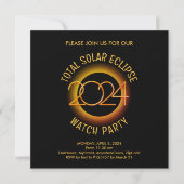 Invitation Personnalisé 2024 TOTAL SOLAR ECLIPSE (Devant)