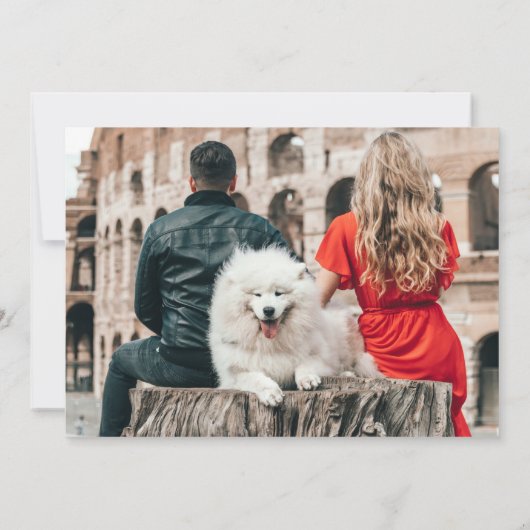 Invitation Personnalisé 2 Mariage photo (Dos)