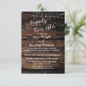 Invitation Personnalisé 3 - Lumières Rustiques En Bois Joyeus (Debout devant)