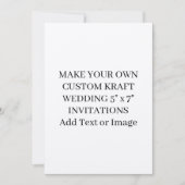 Invitation Personnalisé Ajouter du texte ou de l'image Elegan (Devant)